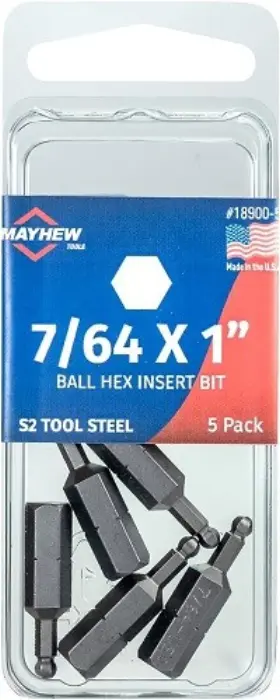 18900-5 MAYHEW Ball Hex Bit Pack