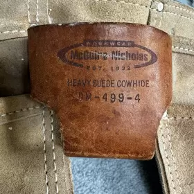 DM-499-4 MCGUIRE NICHOLAS Suede Cowhide Tool Belt Workwear #3