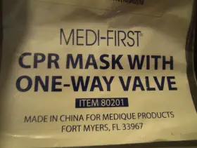 80201 MEDI-FIRST Disposable Cpr Mask #3