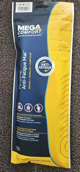 PAM-M10-W12 COMFORT Insole Anti Fatigue Mat Dual Layered Mens