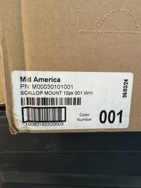 M00030101001 MID AMERICA Scallop Mount Blocks