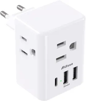 B9Q5-0042 MIFASO Travel Plug Adapter Usb Charging Ports