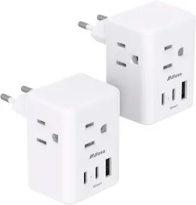 MFS3WYC2 MIFASO Pack Travel Plug Adapter International Power