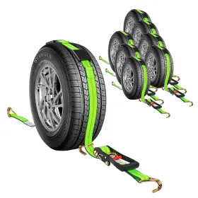 SJG-LTD1022 MIMANCHI Tire Tie Down Straps Wheel Ratchet