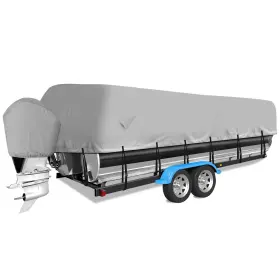 EEP-300D-P-GREY-17-20FT MIONOVITY Pontoon Boat Cover Motor