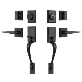 KEYEDDUMMYS118 MIRUO Front Door Handle Set Double Dummy Doub