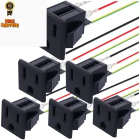 KK-US-057 MKBKLLJY Pins Power Socket Plug Panel Connection