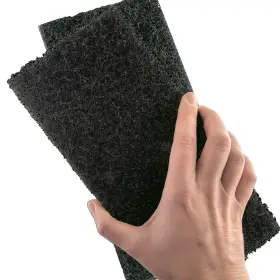 Mop Mob 817244029281 Heavy Duty Xl Black Scouring Pad 2 Pack. 10 X 4.5in Large Multipurpose Nylon