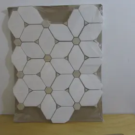 747583062246 MSI CECILY Marble Mesh Mosaic Floor Wall Tile