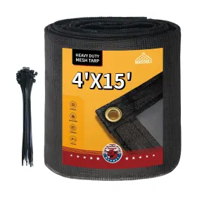 WTW-HH200041501-W MVPNET Mesh Tarp Grommets Shade Canopy Gard