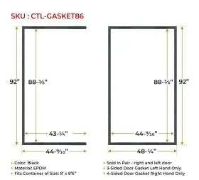 CTL-GASKET86 MYTEE PRODUCTS Container Door Gaskets Seal Gaske #3