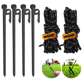 850050322146 NACETURE Tent Stake Pack Camp Rope Guy Lines Fo