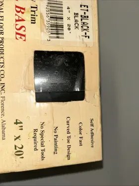 Et-black-f NAFCO Adhesive Flexible Baseboard Wall Base #3