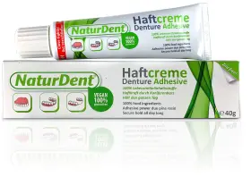 792713803374 NATURDENT Natural Denture Adhesive Longer