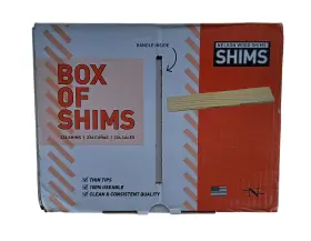 091996224365 NELSON WOOD SHIMS Pine Box Handle Feathered