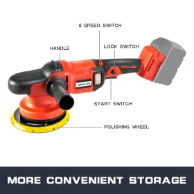 653871732657 NICHILAS Cordless Car Polisher Orbital Polishing #2