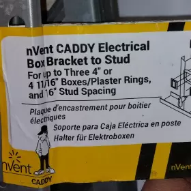 RBS16R1 NVENT Caddy Electrical Box Bracket Stud Stickers Rea #3