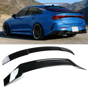 Oasiland Oa076 Roof And Rear Spoiler Compatible With Kia K5 2021-2024 Gloss Black R Style Duc