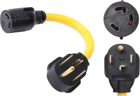 14-30P-L6-30R-240V-30A-7200W ONETAK Nema Prong Male Plug Amp