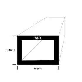 6994 ONLINEMETALS Rectangle Tube