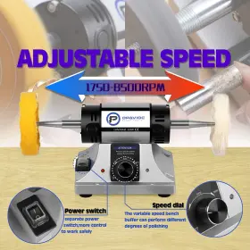 768558888708 OPAVIOC Jewelry Polisher Bench Grinder Polishing #3
