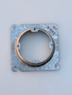 43075X ORBIT Raised Steel Plaster Ring