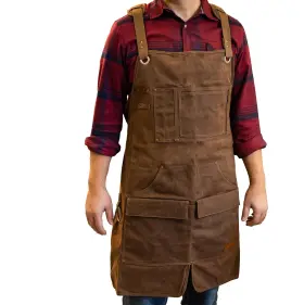 197644496020 ORIOLE TOOLS Waxed Canvas Apron Rugged Water