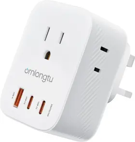 XR-KTU1A2C20 ORNLONGTU Plug Adapter Ireland Travel Adaptor