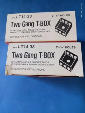 LT14-33 PERFECT LINE Weatherproof Gang Hub Cast Npt