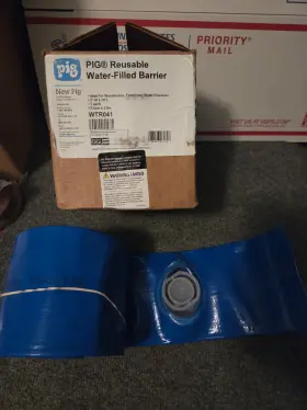 Pig Wtr041 New Reusable Water Filled Barrier #wtr041 3 Inch W X 10ft L
