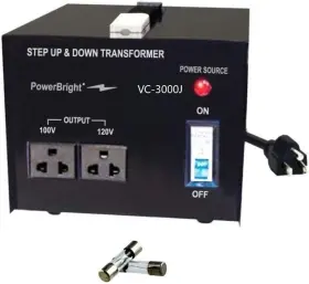 VC3000J POWERBRIGHT Watts Voltage Transformers Step Up Down