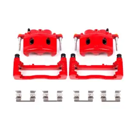 S4918A POWERSTOP Front High Powder Coated Calipers Cadillac