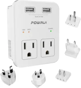B07PTYW6RP POWRUI Travel Plug Adapter International Power
