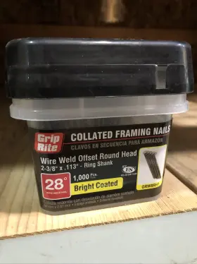 GRW8RH1 PRIMESOURCE BUILDING PRODUCTS INC Grip Rite Angled
