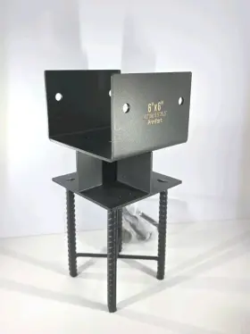 PR008-BXG-6-1P PRINFORT Concrete Post Base Anchor Bracket