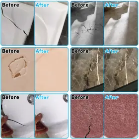 601868341597 QOVVEY Tile Fiberglass Quartz Countertop Repair #3