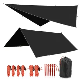 RC10163 REDCAMP Hammock Rain Camping Tarp Waterproof Backpac