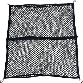 768365492341 RIBOWRI Double Cargo Net Bed Organizer Elasti