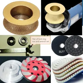 656879052642 ROXX Router Bit Bullnose Polishing Pad Grinding
