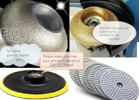 656879030732 ROXX TOOLS Diamond Ogee Router Bit Polishing Pad