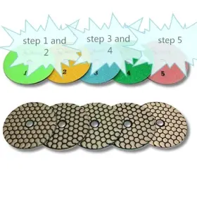 656879043664 ROXX TOOLS Diamond Polishing Pad Step Granite