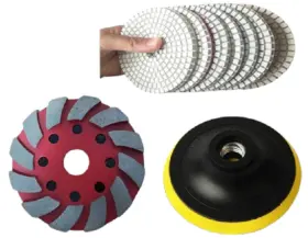 656879044630 ROXX TOOLS Angle Grinder Turbo Cup Polishing Pad