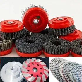 656879054691 ROXX TOOLS Antiquing Brush Diamond Grinding Pad