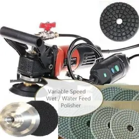 W-3111 ROXX TOOLS Construction Stone Polisher Granite Marble