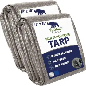 840316706094 RUGGED RHINO Waterproof Tarp Pack Uv Tear