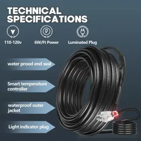 783647558607 RYLPOINT Roof Snow Deicing Heating Cablepipe #2