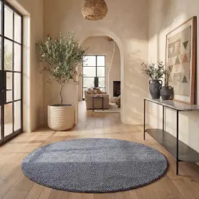 NAT425H-6R SAFAVIEH Natura Area Rug Round Handmade Wool Blen