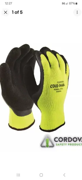 3999-L SAFETY Crowd Control Rope Cordova Snap Coated Gloves