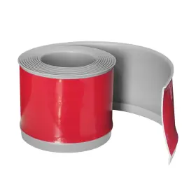 Salimhib Sjzslm202403-10 Flexible Baseboard Molding Trim 4inch X 20feet Gray Vinyl Wall Base Self-adhe