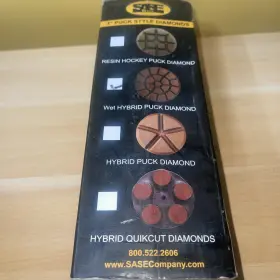 300602 Hybrid Diamond Polishing Pucks Set